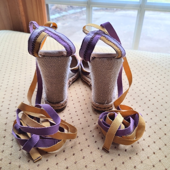 ⚡️FLASH SALE⚡️Vintage Marc Jacobs Ankle Tie Espadrille Wedge - Picture 4 of 7